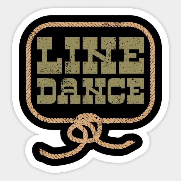 Line Dance Country Dancing Rope Western Sticker by Foxxy Merch